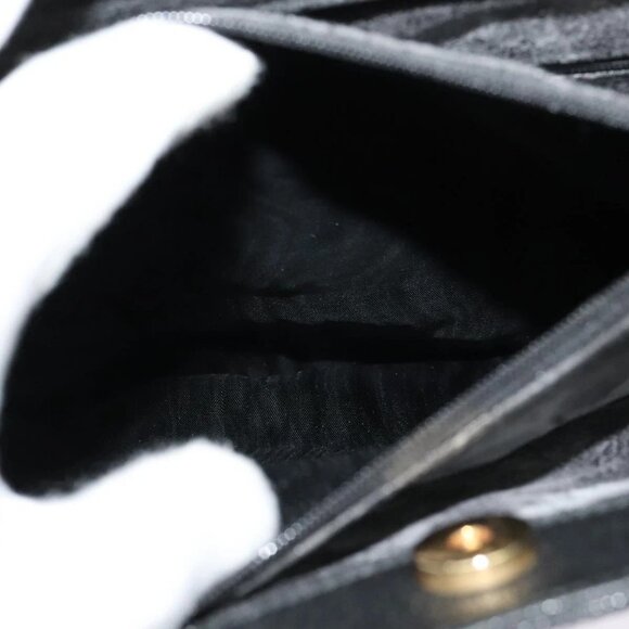 GUCCI Bamboo Hand Bag Suede Leather Black Gold 002 1186 0260 Auth bs28646 - Picture 14 of 16